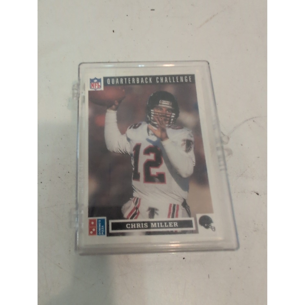 1991 Dominos Quarterback Challenge NFL Promo Packs, #1-50 complete set & case